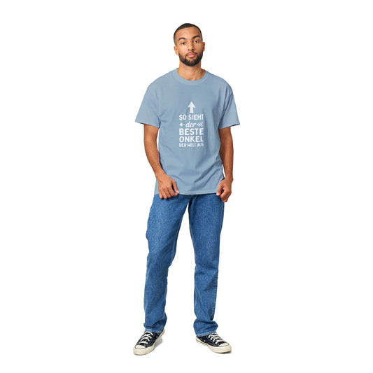 Schweres Unisex T-Shirt mit Rundhalsausschnitt Onkel