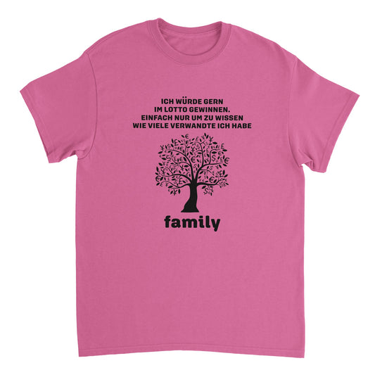 Schweres Unisex T-Shirt mit Rundhalsausschnitt Family