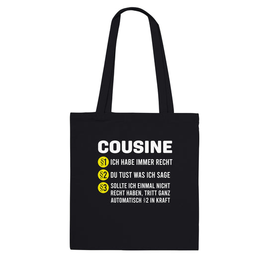 Premium Tote Bag - Cousine