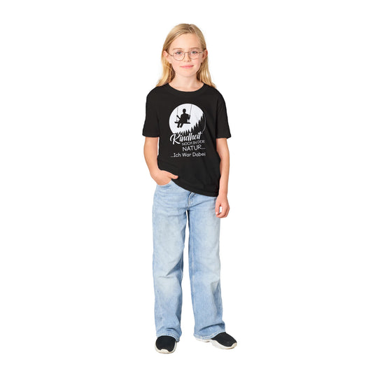 Klassisches Kinder-T-Shirt mit Rundhalsausschnitt-Kindheit